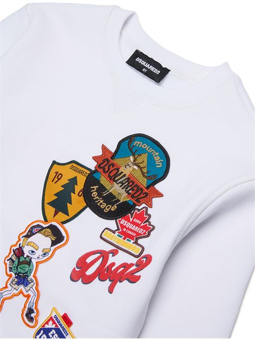 Felpa, unisex, logata. DSQUARED2 | DQ3398 D0AI5DQ100